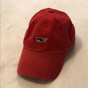 Red vineyard vines baseball cap